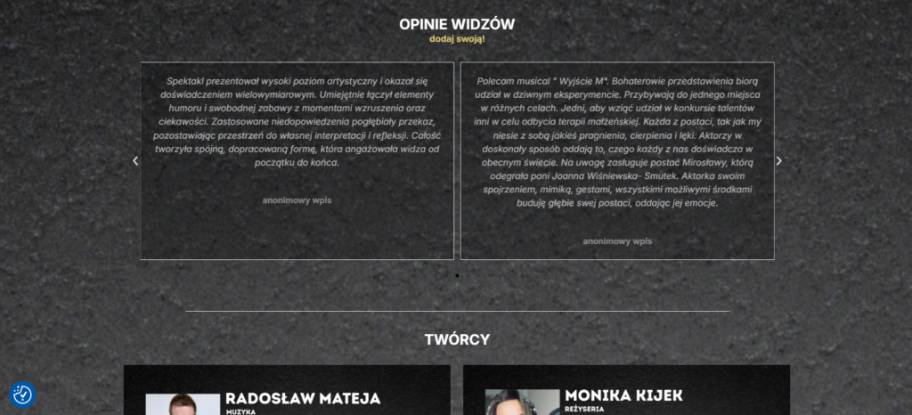 spektakl Wyjście M artyfuzja.com/wyjscie-m